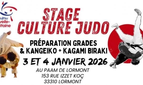STAGE CULTURE JUDO JANVIER 2026